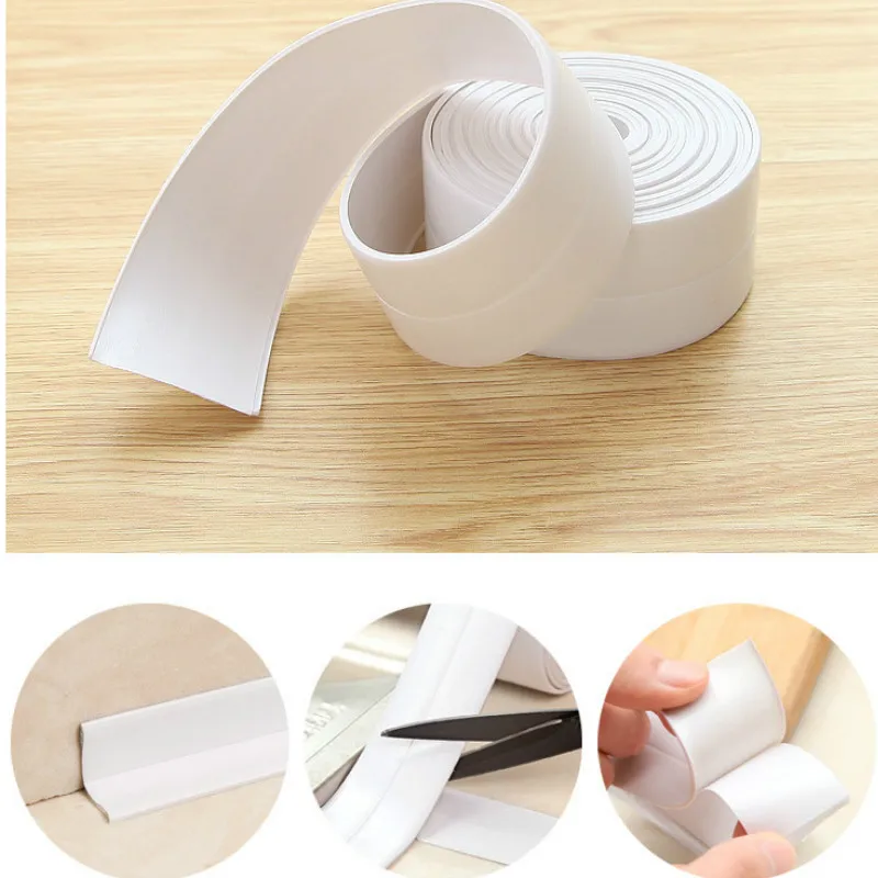 Водонепроницаемая самоклеящаяся лента из ПВХ для ванной и душа 3 2 м х 38