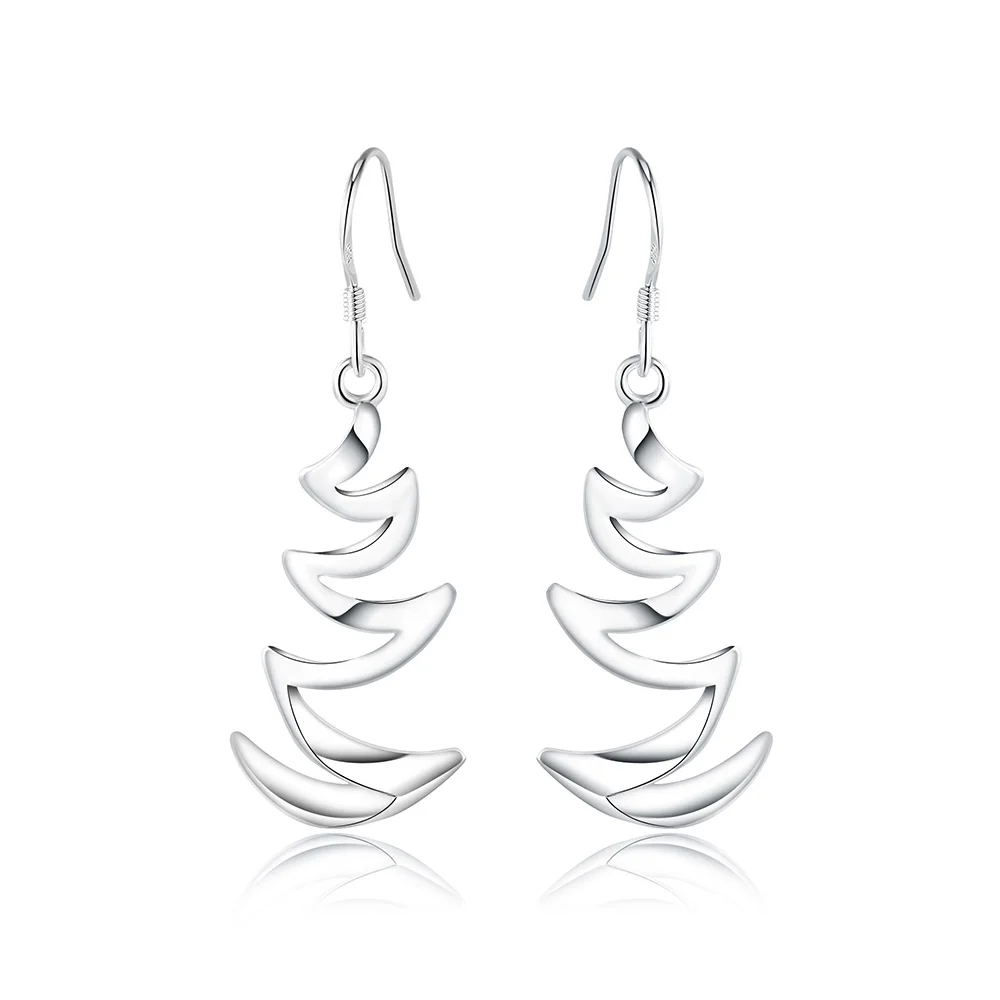 Посеребренные серьги оптом свадебные ювелирные аксессуары модные 2020 корейские