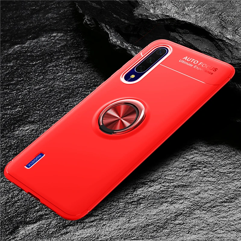 MAKAVO для Xiaomi Mi A3 чехол с кольцом-держателем Мягкий силиконовый матовый чехол-накладка для Xiaomi Mi A3 чехол для телефона s