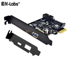 Карта расширения USB 3,1 USB C PCI express с низкопрофильной крышкой PCI Solot, PCI-e на USB 3,1 Gen 1 USB-C и Type A с 20-контактной картой расширения USB