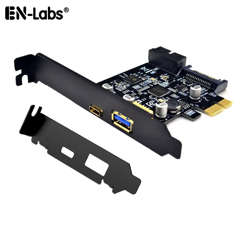Cartão de Expansão Usb 3.1 Usb c Pci Express com Capa de Perfil Baixo Pci-e para Usb 3.1 Gen 1 Cartões para acréscimos