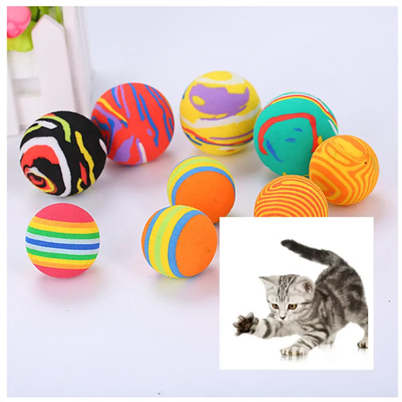 5 шт./1 шт. кошка шарик-игрушка для питомцев Радуга Весна тюремная клетка мышь