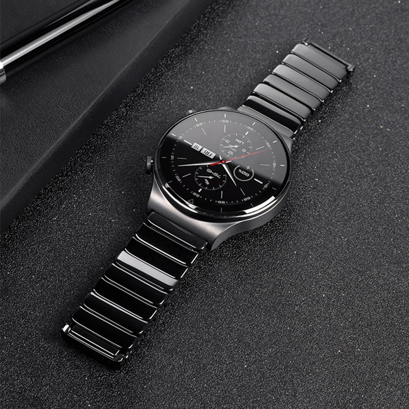 Фото Ремешок керамический для Samsung Galaxy Watch 3 4/4 Classic 46 мм 44 42 45 41 браслет Huawei GT2 Pro 20 22 |