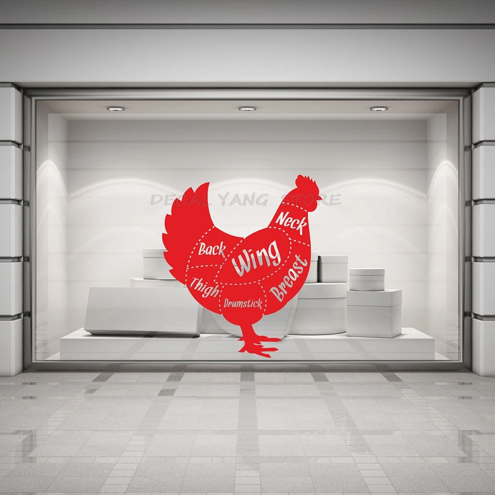 Наклейка на стену куриное мясо виниловая 1523|Наклейки стену| |