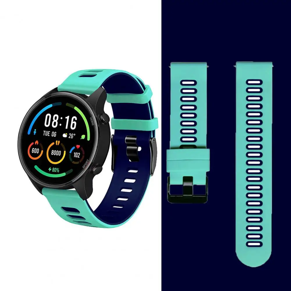 Ремешок силиконовый для часов удобный спортивный браслет Samsung Gear Huawei Watch GT 22 мм