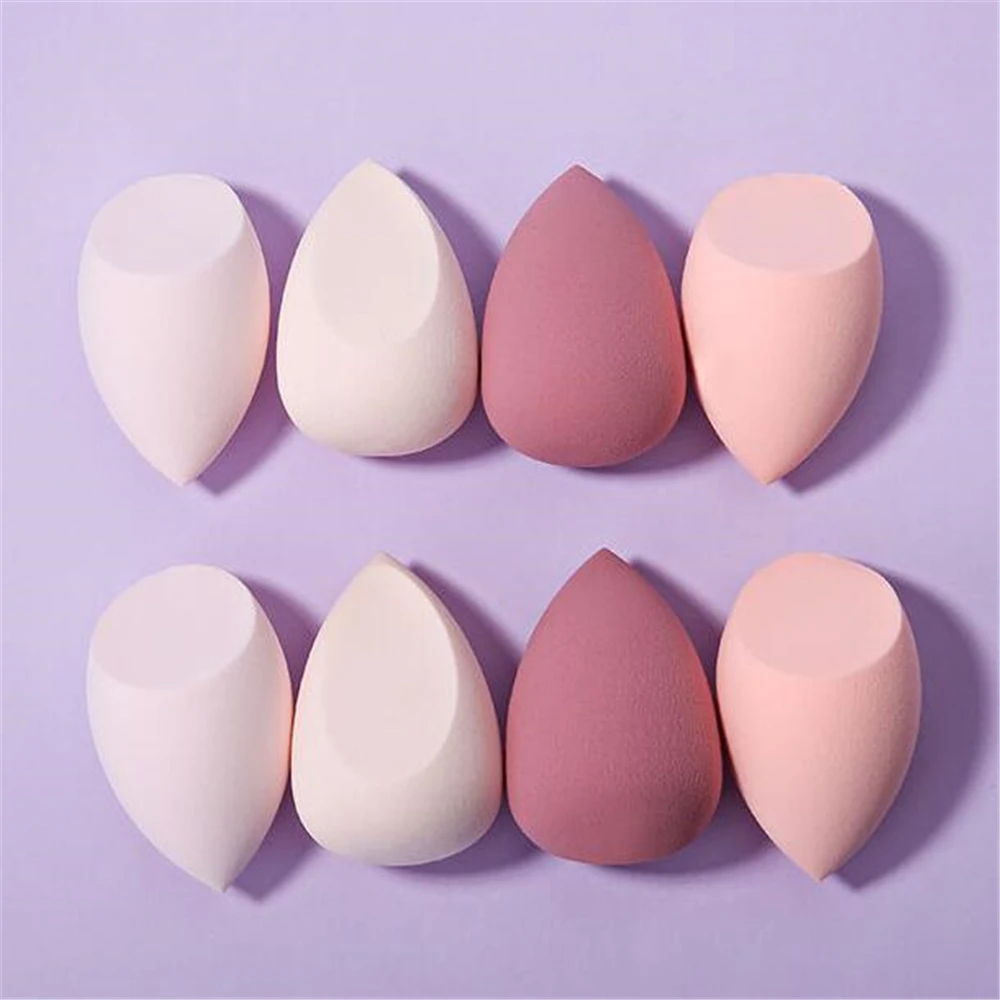 8pcs New Beauty Egg Set Gourd Water Drop Puff Makeup Puff Set Colorful Cushion Cosmestic Sponge Egg Tool Wet and Dry Use