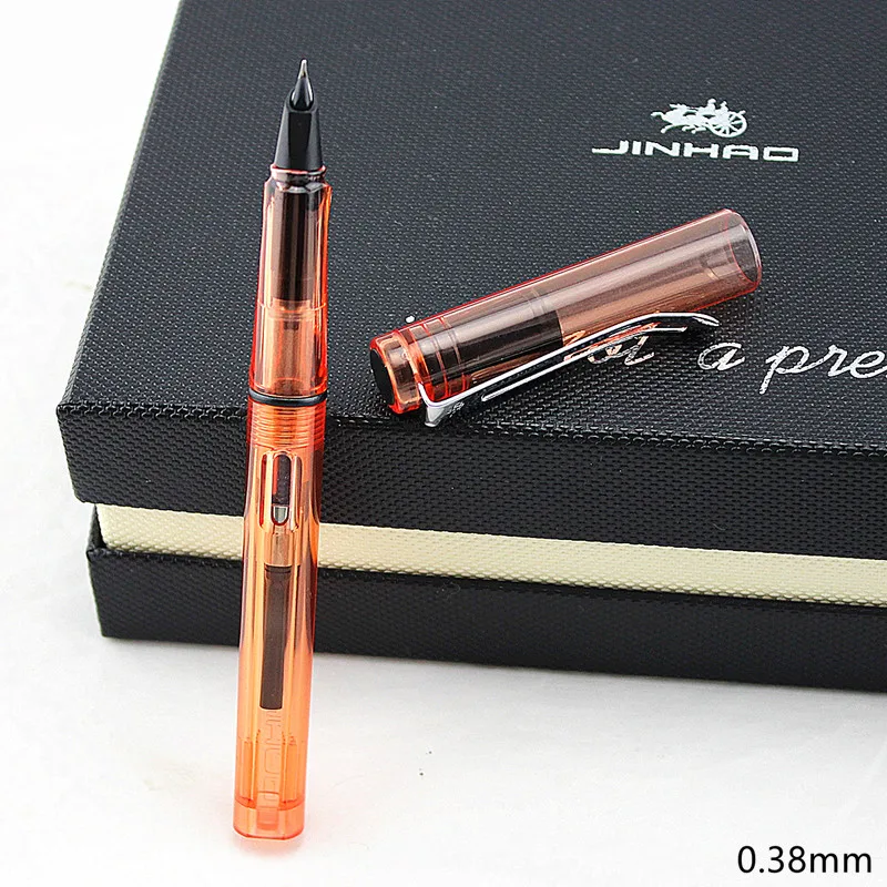 JINHAO 599 прозрачная кофейная ручка для студентов бизнеса офиса с тонким