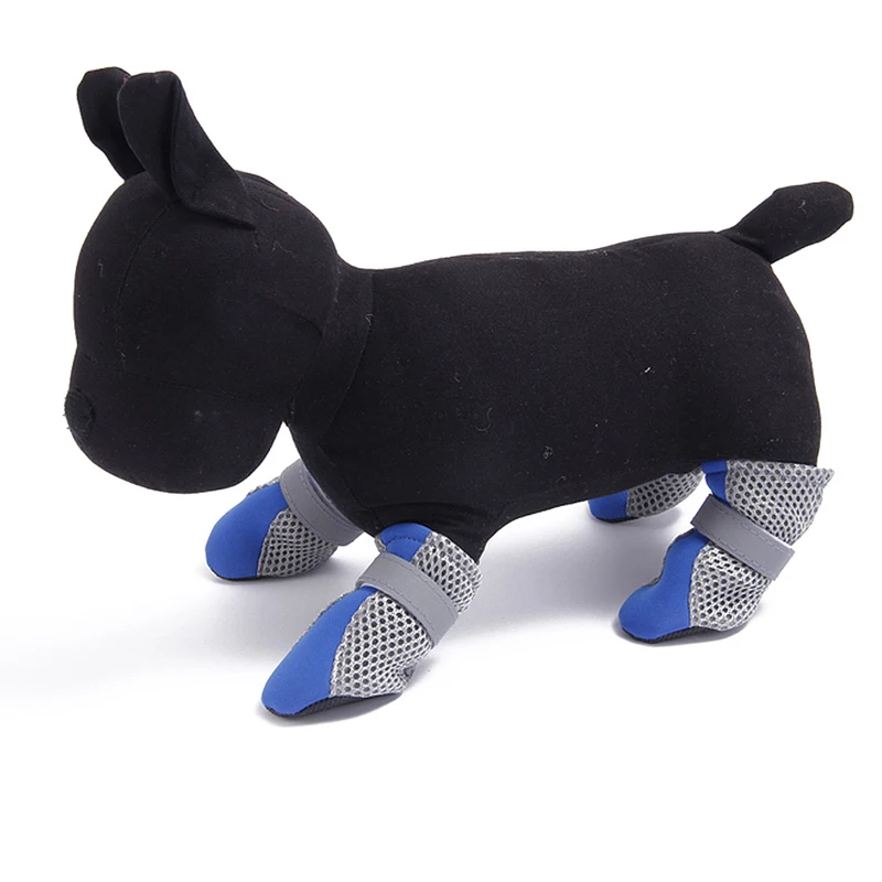 

Dog Shoes Breathable Anti Slip Pet Dog Shoes Waterproof Protective Rain Boots Sock Pet Boots Paw Protector Straps Cute Net shoes
