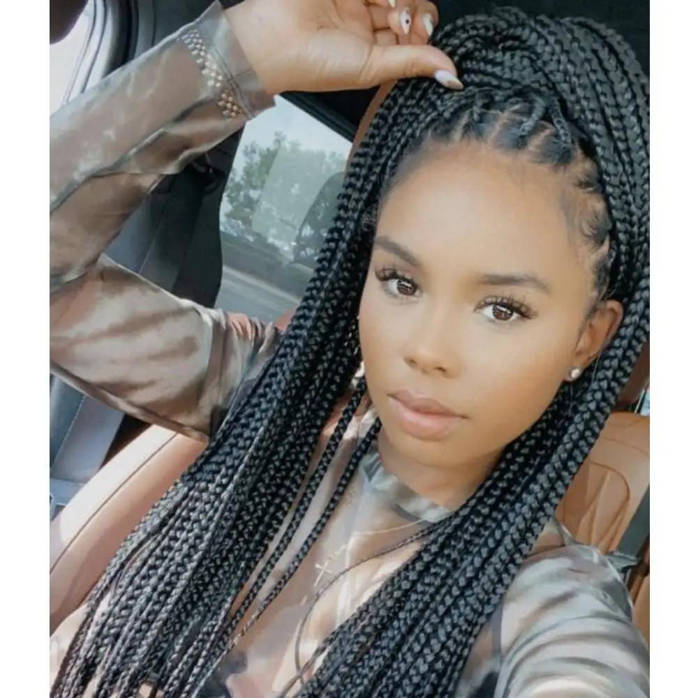 Натуральные плетеные парики на сетке спереди прямые волосы ручной работы