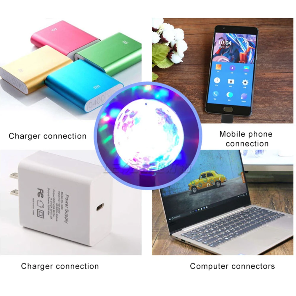 Новинка миниатсветильник рный Волшебный шар освещение для салона автомобиля USB