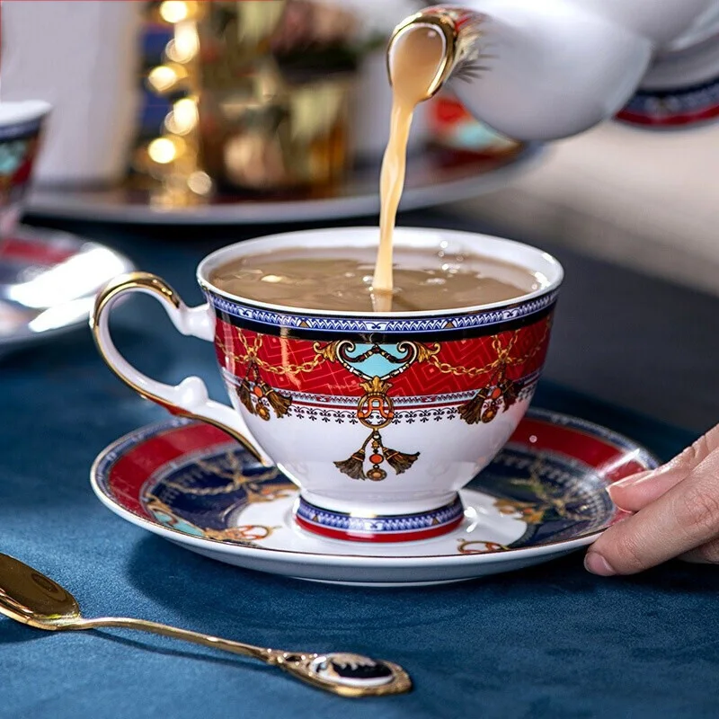 Костяные фарфоровые кофейные чашки винтажные керамические на глазурованные