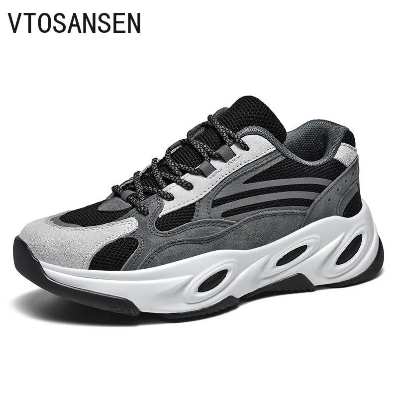 

Men's Breathable Running Dad Shoes Filas Lightweight Clunky Sneakers Size 46 Air Maxs Thick-soled Sports Men's Casual Shoes 2021