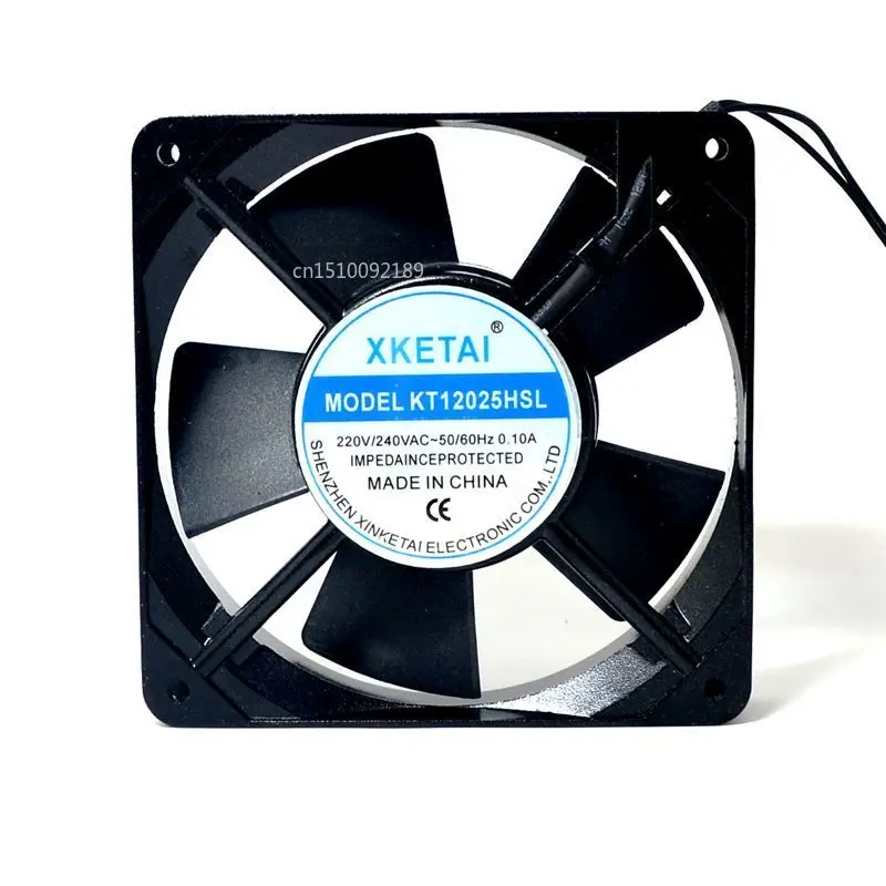 

for XKETAI KT12025HSL 220V 0.10A 12025 12CM cabinet cooling fan