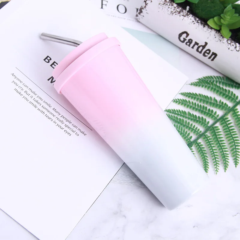 450 мл Двойная Стенка нержавеющая сталь кофе термос чашка портативная Вакуумная