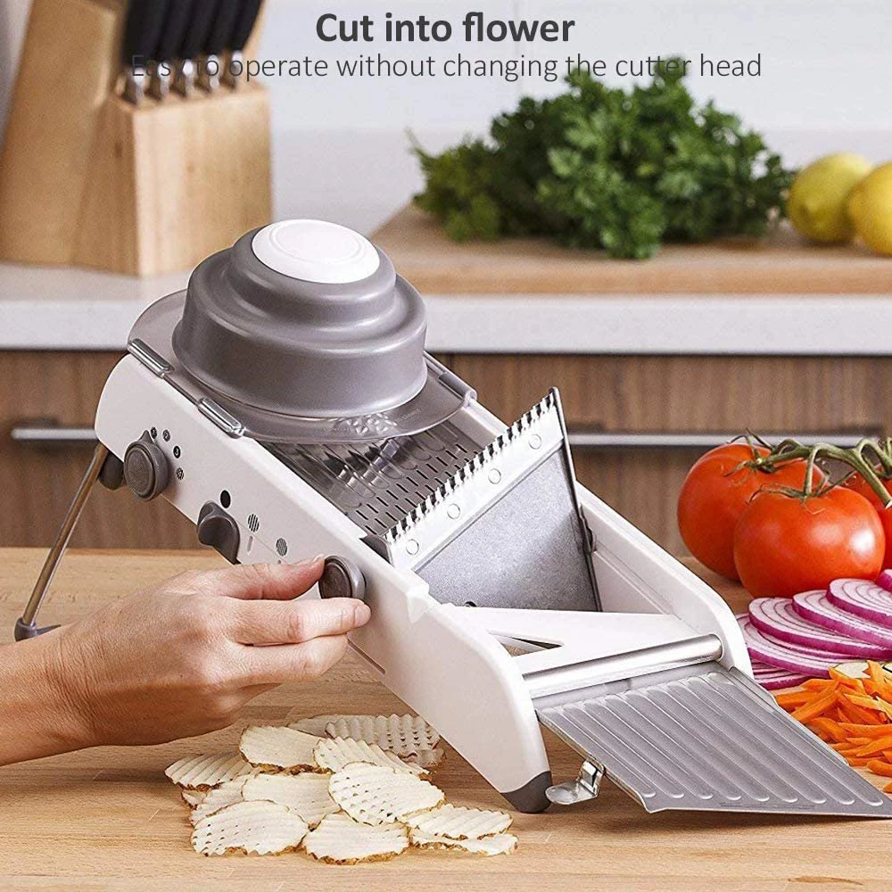 

Vegetable Kitchen Tool Mandoline Slicer Manual Vegetable Cutter Professional Grater With Adjustable 304 Stainless Steel Blades