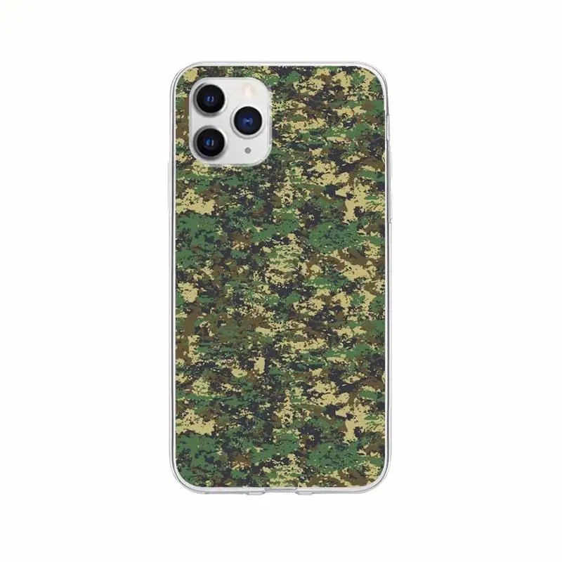 

Camouflage Military Transparent Cell Phone Case Clear Cover For Samsung Galaxy A21S A71 S8 S9 S10 Plus Lite S20 Note 20 Ultra