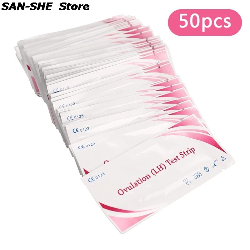 

50Pcs LH Tests LH Ovulation Test Strips First Response Ovulation Urine Test Strips Over 99% Accuracy Test