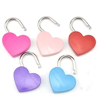500 Pcs/lot Small Metal Heart Shaped Padlock Mini Lock with Key for Jewelry Storage Box Diary Book Pink Rose Red Bronze Silver