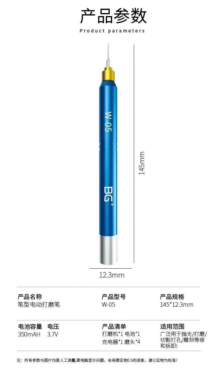 Новая шлифовальная ручка W 05 специально для восстановления процессора