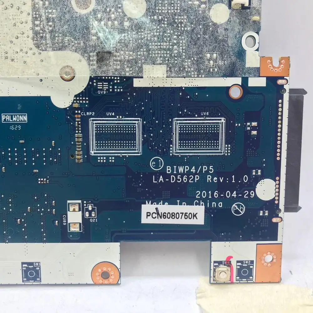 KEFU LA D562P материнская плата для Lenovo 110 15isk ноутбука 4G I3 6100U памяти тест 100%