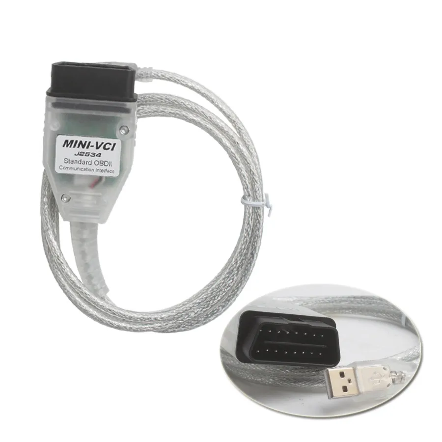 Последний V13.00.022 мини VCI для TOYOTA TIS Techstream MINI-VCI FT232 чип J2534 OBD2 Диагностический кабель