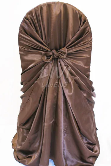 100 шт./лот универсальный сатиновый Чехол для стула свадьбы банкета отеля вечерние