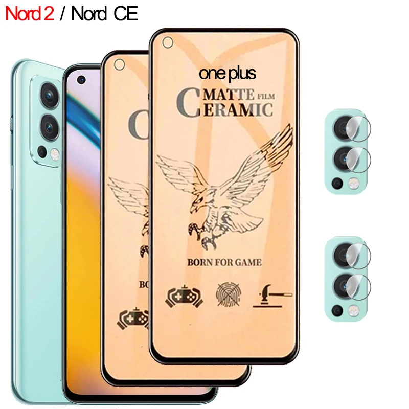 

Anti-Fingerprint Ceramic film for Oneplus Nord 2 Screen Protector one plus nord 2 Soft Matte Glass oneplus nord ce 5 g nord 2 5g