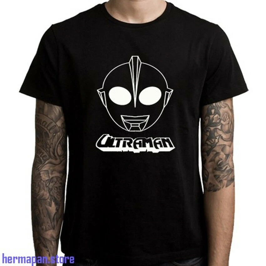 

ULTRAMAN Japanese Tokusatsu Logo Mens Black T-Shirt Size S to 3XL