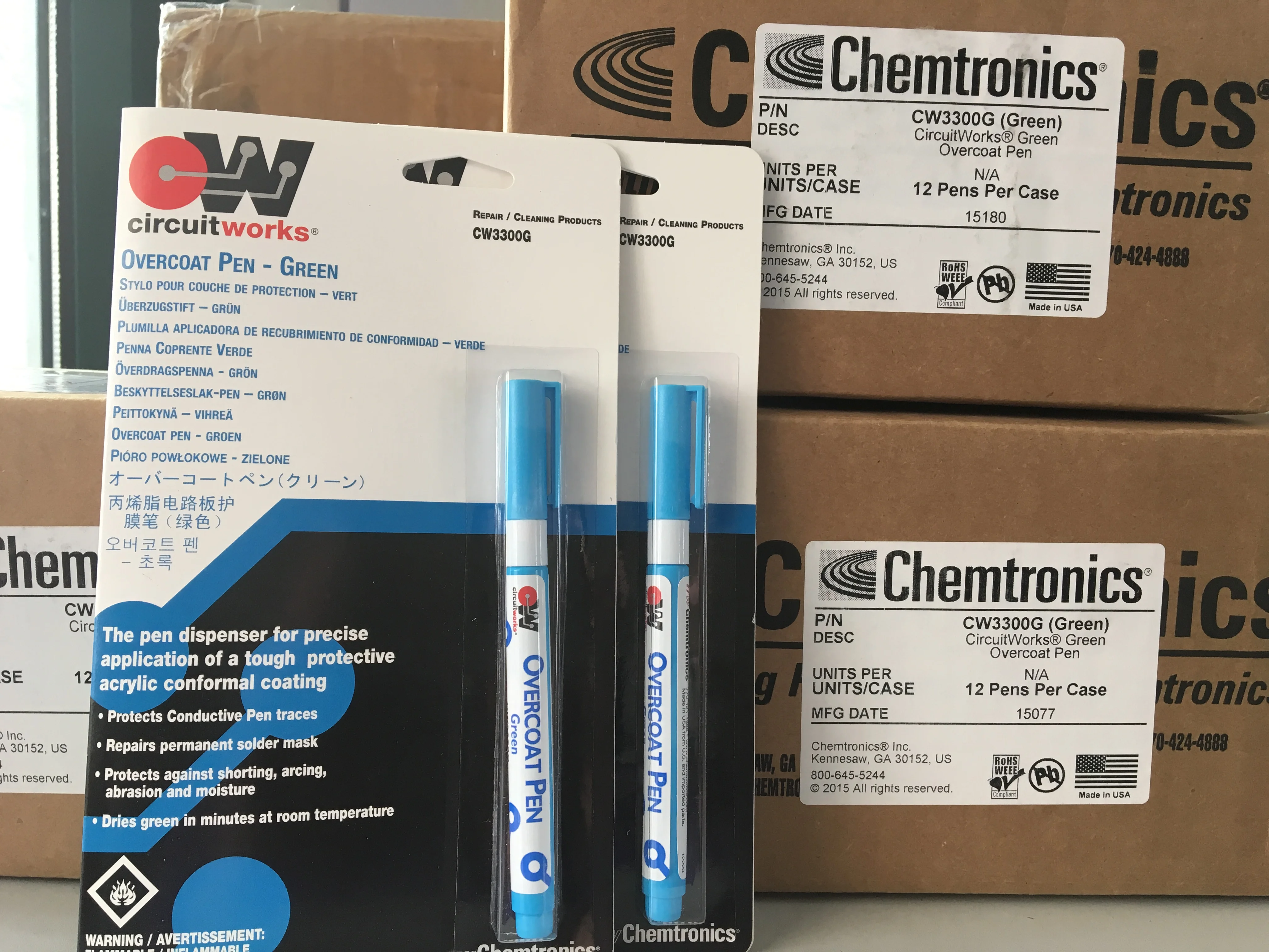 

CHEMTRONICS CIRCUITWORKS зелёный маркер CW3300G