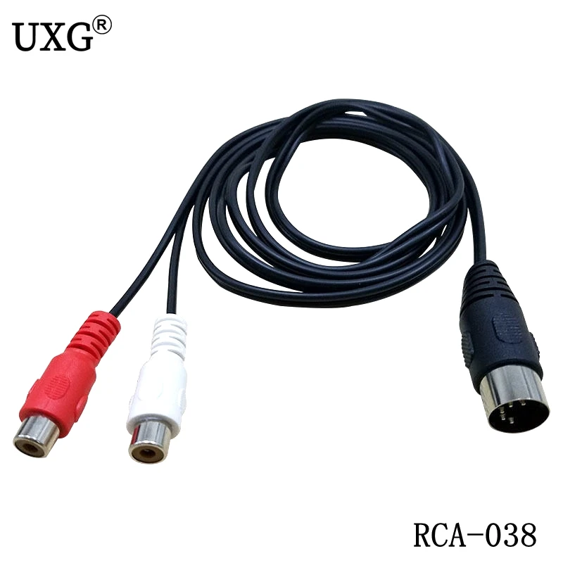 MIDI DIN 5P штекер 2 RCA Phono гнездо Jack MF аудио кабель 0 5 м | Компьютеры и офис