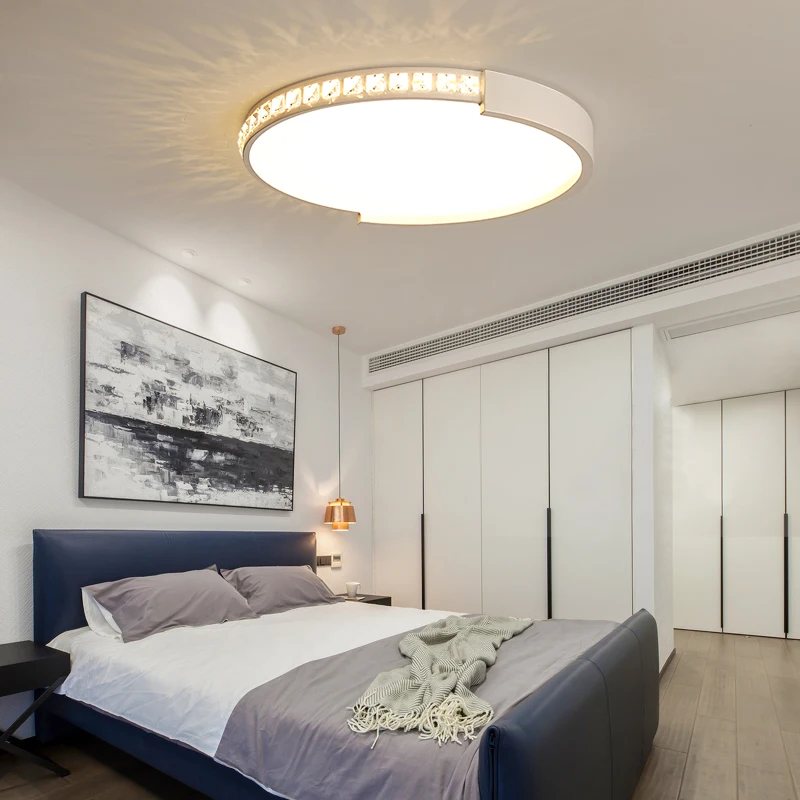 

Omicron New LED Chandelier Dimming Remote Control Crystal Decoration For Living Room Bedroom Home Chandelier Ceiling Fixtures