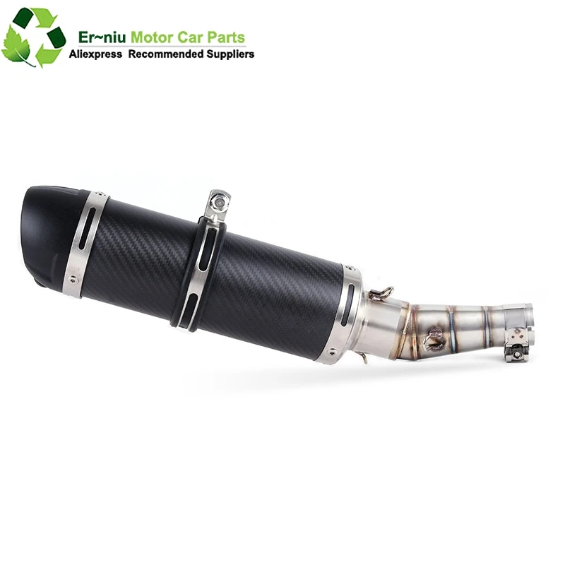 

Motorcycle Exhaust Muffler Full System middle pipe Slip-On For Kawasaki Z250 2008-2015 Ninja 300 2013-2016 Ninja 250R 2008-2017