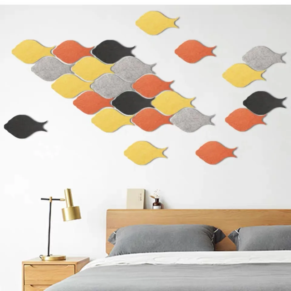 

CREATIVE Wall Sticker DIY Fish Home Decoration Thickened Wall Stickers Modern Art Vinyl Decal Wall Mural Household Office Decor