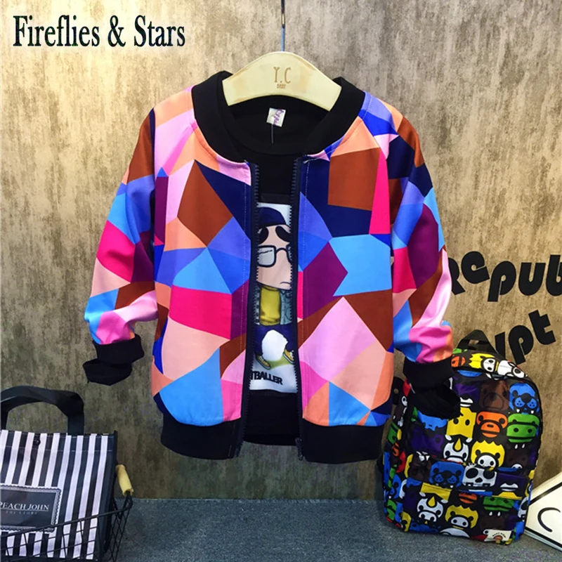 2 шт. детский спортивный костюм с геометрическим рисунком на возраст 2-7 лет |