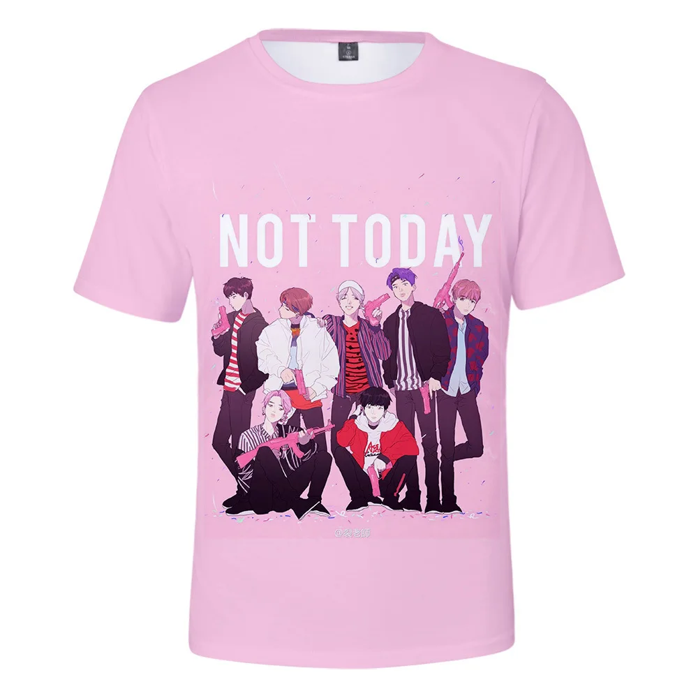 Футболка KPOP 3D для женщин и мужчин футболка с коротким рукавом K POP Jungkook Crtoon в стиле