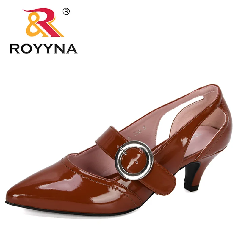 ROYYNA/Новинка 2019 года дизайнерские оксфорды Повседневная Классическая обувь