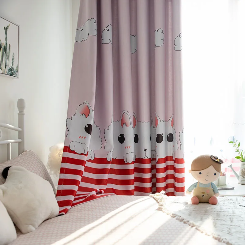 Мультфильм Шторы для Гостиная синие штаны с принтом &quotКот&quot шторы узором