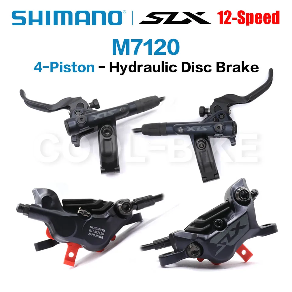 Комплект 4-поршневых гидравлических дисковых тормозов Shimano SLX M7100 для горного