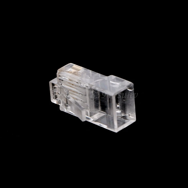 

100Pcs RJ45 8-Pin Connector CAT6 Network Cable Modular Ethernet Crystal Plugs - L059 New hot