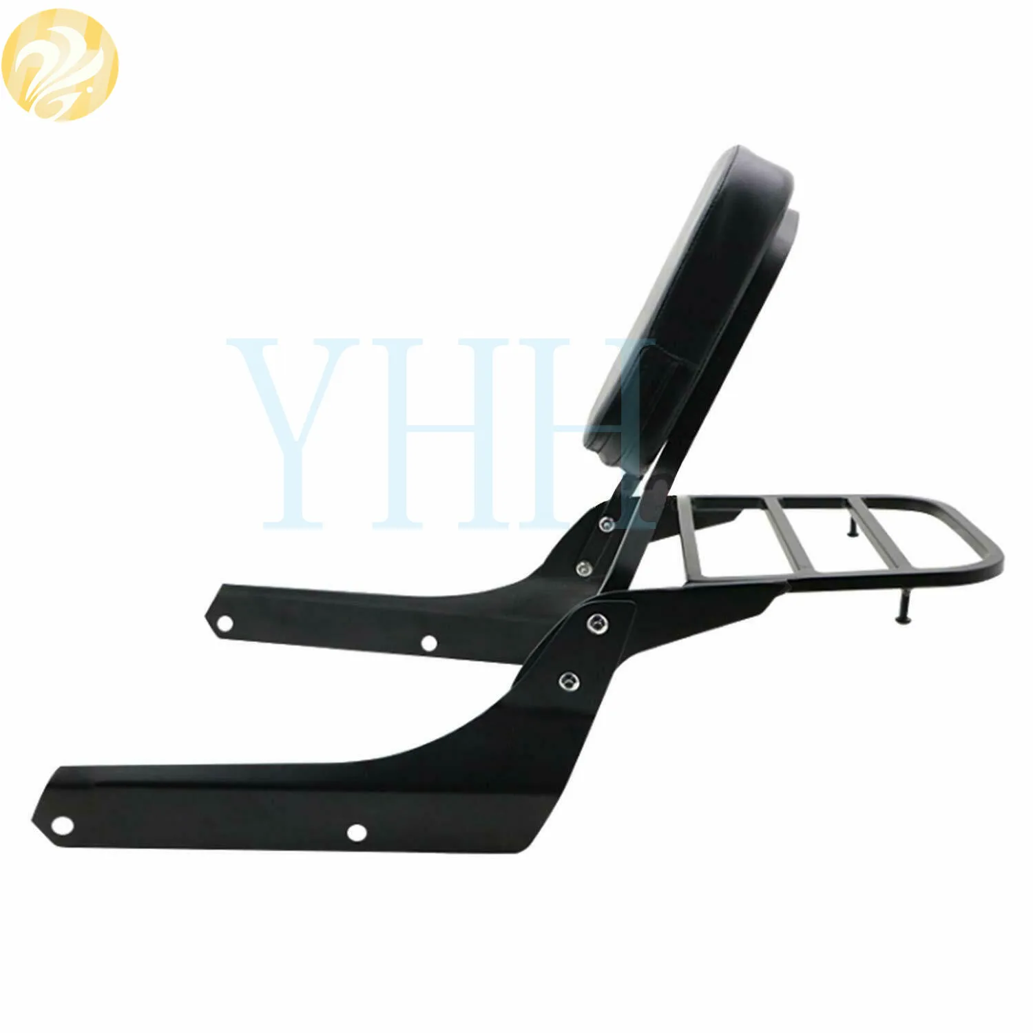 Hot Backrest Sissy Bar + Luggage Rack for Honda Spirit VT750 C2 Shadow 750 Black Motorcycle Passenger VT VT750C2B |