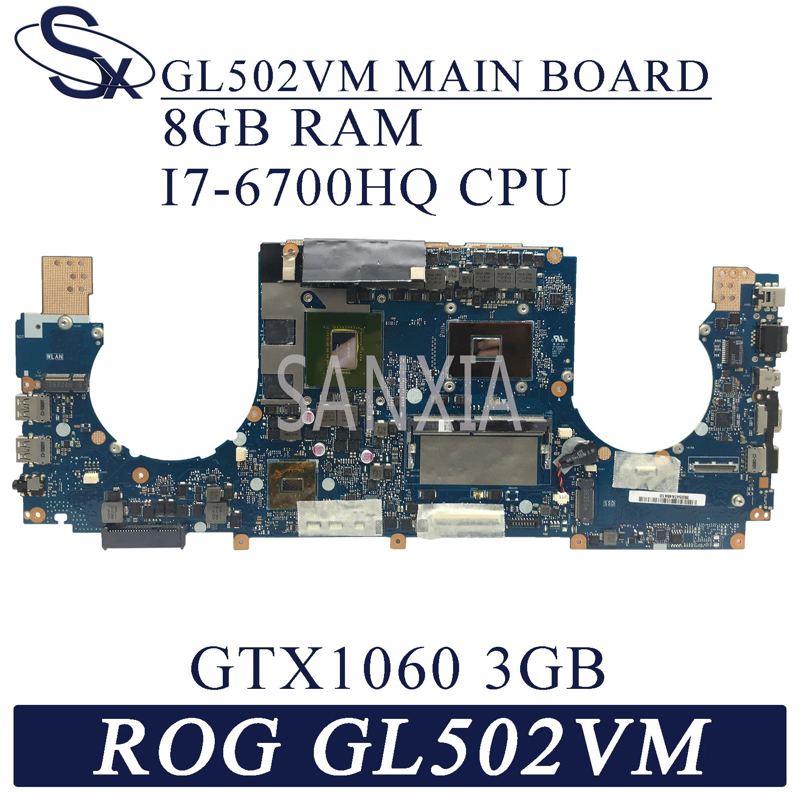 Материнская плата KEFU GL502VM для ноутбука ASUS ROG GL502VML GL502V оригинальная материнская HM170