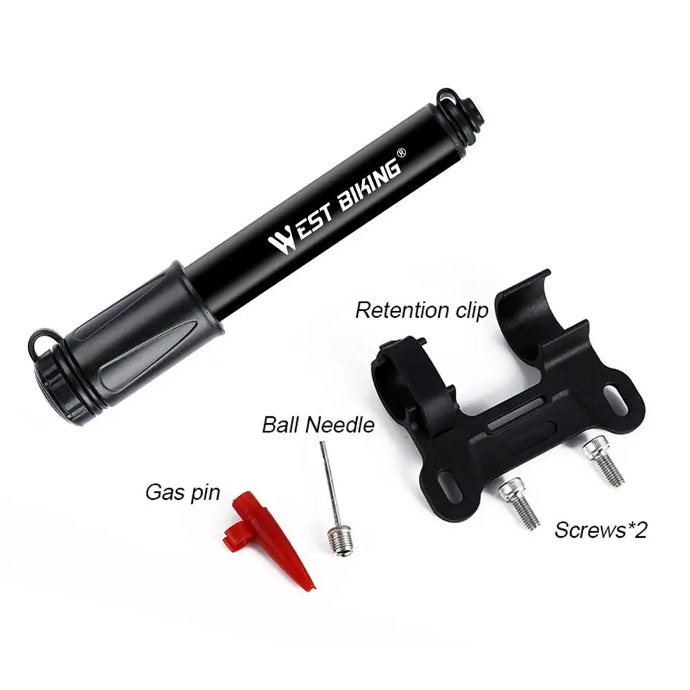 

Portable Mountain Bike Pump Mini Bike Tire Air Inflator with Hose for Schrader Valve MTB Road Bicycle Pump 100PSI Lightweight