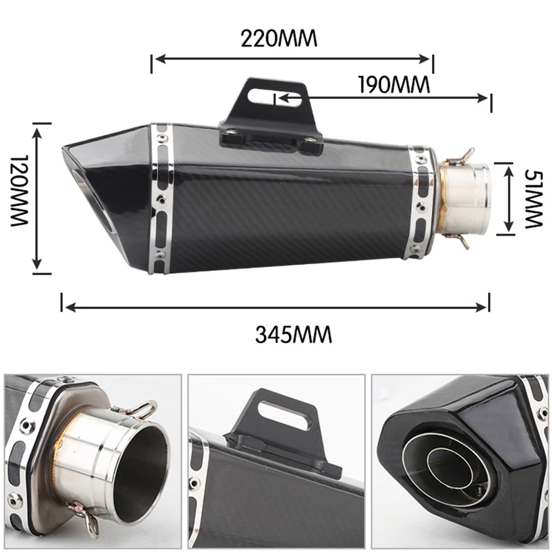 38-51 мм для FZ1 MT07 R1 R6 R15 R3 ZX6R ZX10 Z900 1000 K6 K7 K8 NINJA 650 Входная лампа