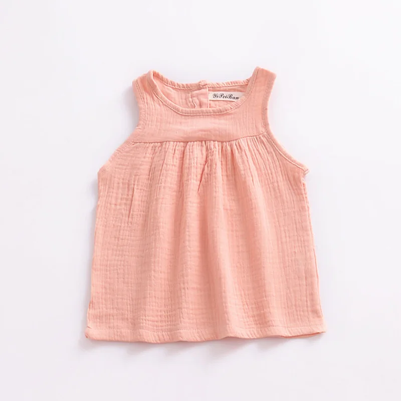 Trajes de lino para beb&eacute;s y ni&ntilde;as, conjunto de ropa de algod&oacute;n para ni&ntilde;os, chaleco para reci&eacute;n nacidos, Tops y pantalones cortos, ropa para ni&ntilde;os de 0 a 4 a&ntilde;os, 2022-3