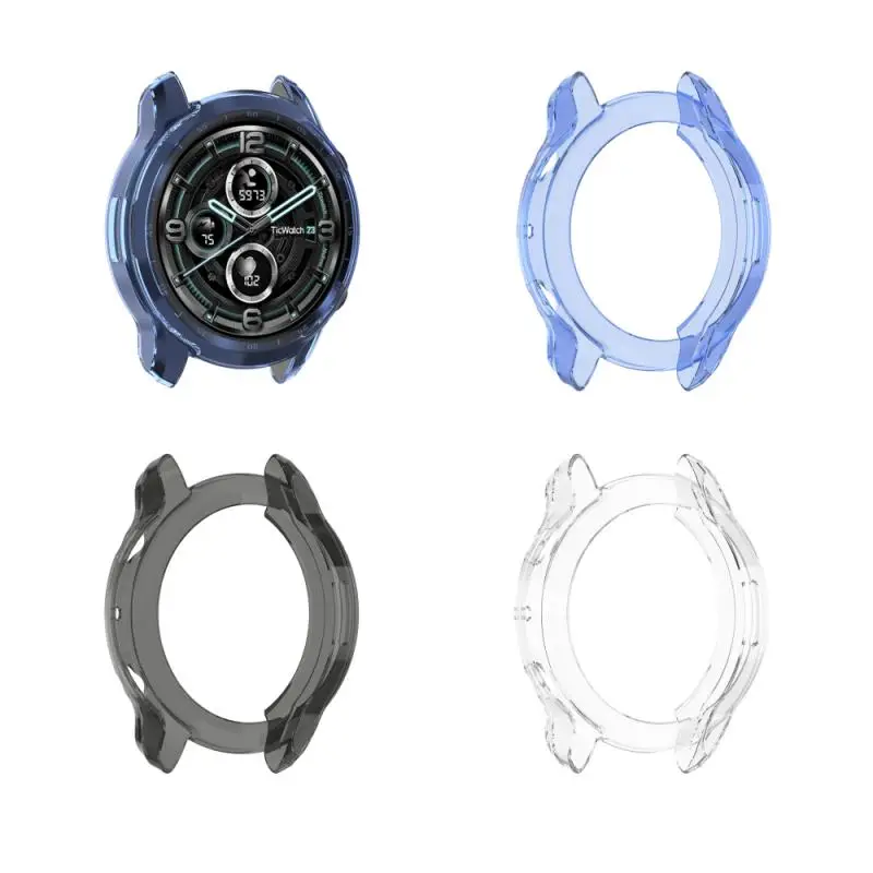 

For Ticwatch Pro 3 Cover TPU Protector Frame Case For Ticwatch Pro3 Smart Bracelet Watch Protective Film Tempered Glass Screen
