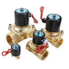 Электрический электромагнитный клапан, пневматический клапан для воды и масла, 14 дюйма, 38 дюйма, 12 дюйма, 34 дюйма, 1 дюйм, DN08, DN10, DN15, DN20, DN25 NC, 12 В24 В, 110 В, 220 В