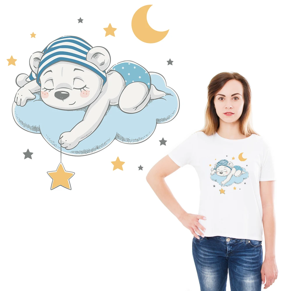 Милые наклейки утюжок на заплатках для одежды одежду Аппликации теплообмен