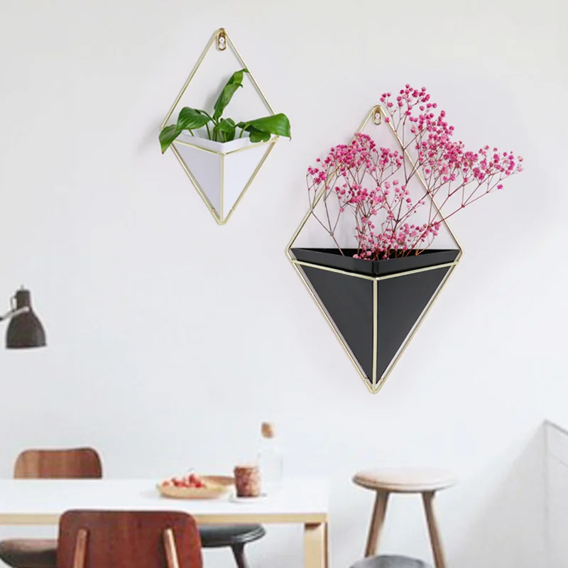 Висячие геометрической формы цветка держатель горшков сад сочные украшения из