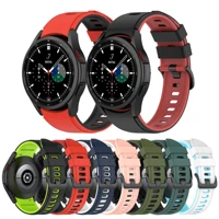 20mm sport strap for samsung galaxy watch 4 classic 46mm 42mm soft silicone bracelet galaxy watch 4 44mm 40mm replacement band