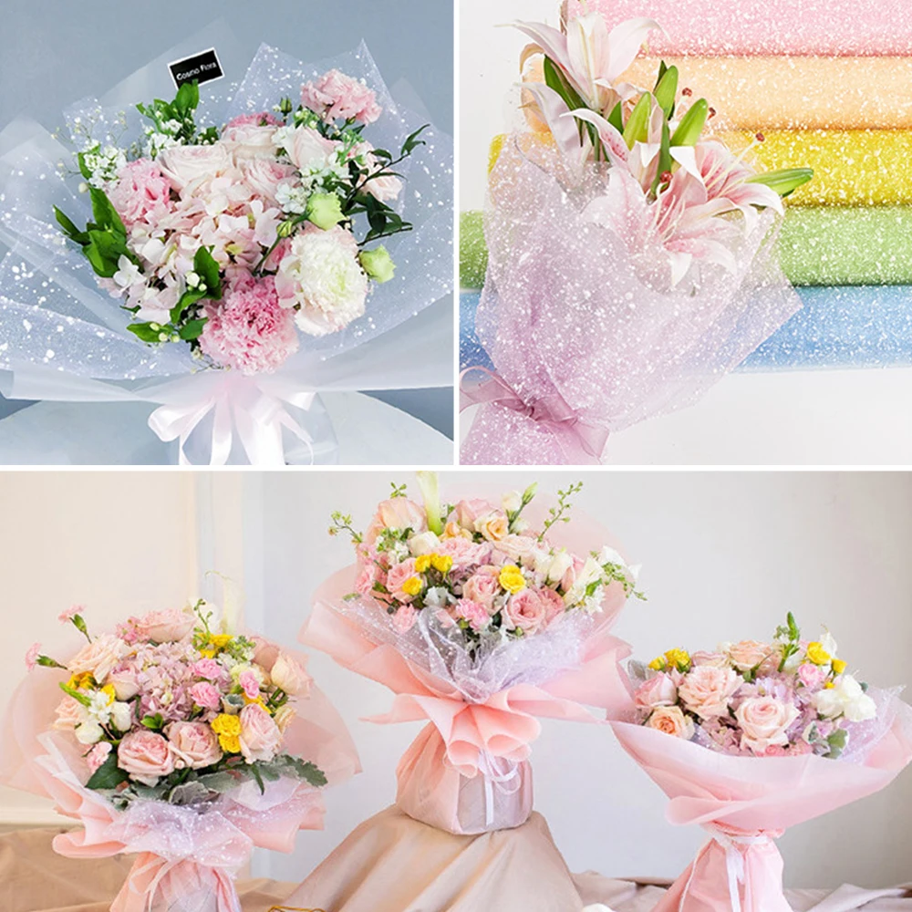 Снежная Точка Пряжа цветочная упаковка сетка DIY материалы ручной работы